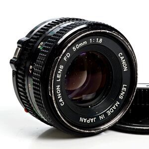 Canon FD 50mm F/1.8 Manual Focus Prime Lens Black Japan For FD SLR Camera